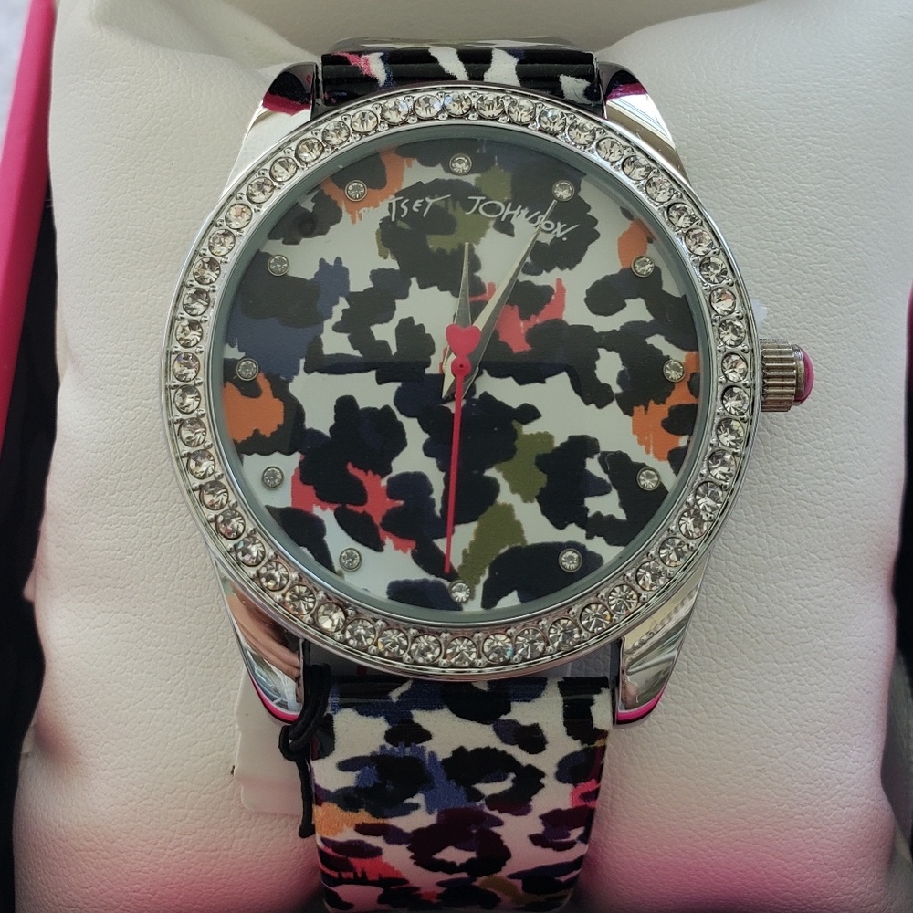 Betsey Johnson Summertime secrets floral watch